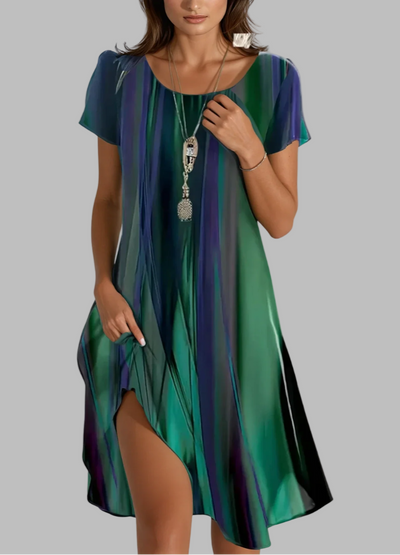 LENA | RELAXED BOHO DRESS WOTH GRADIENT