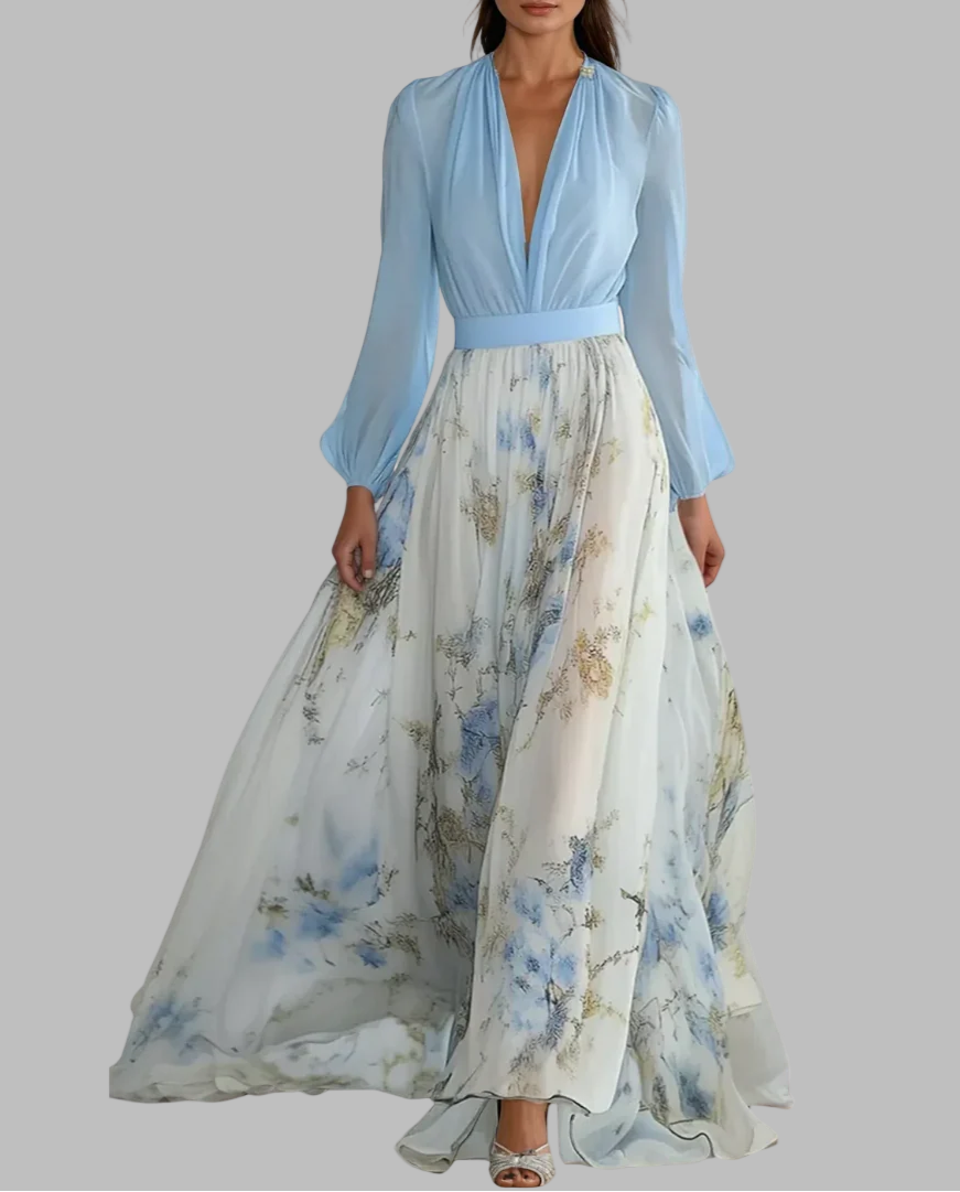Clara | Stunning Floral Print Maxi Dress