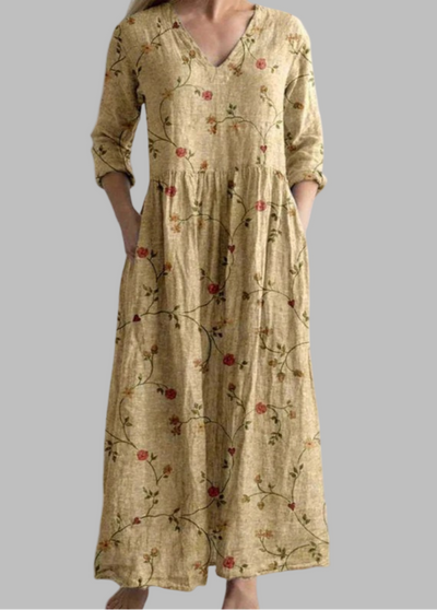 ANNE | LONG FLORAL MAXI DRESS
