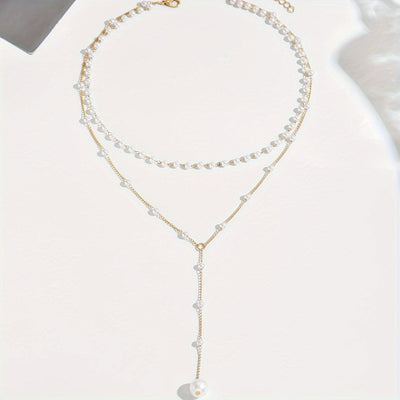 Mylah - Collana con perle a strati