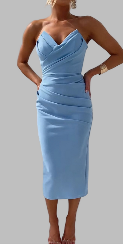 WISTERIA | STYLISH STRAPLESS DRESS