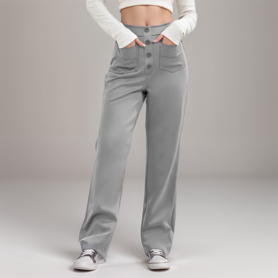 Elsa | High-waisted trousers with elastic