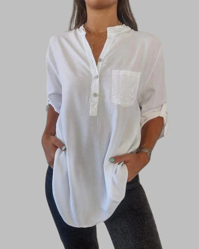 ELINE - V-neck classy shirt