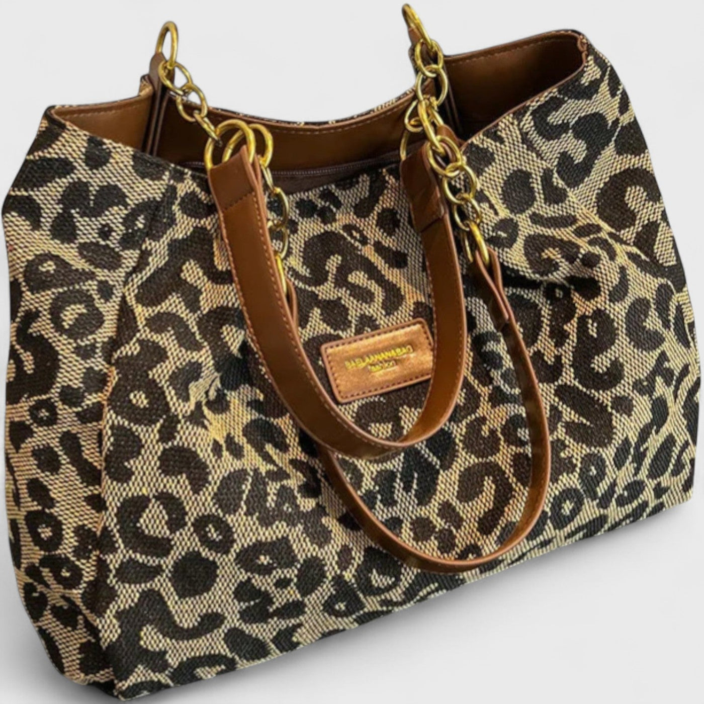 Valery | Large bag with elegant leopard print