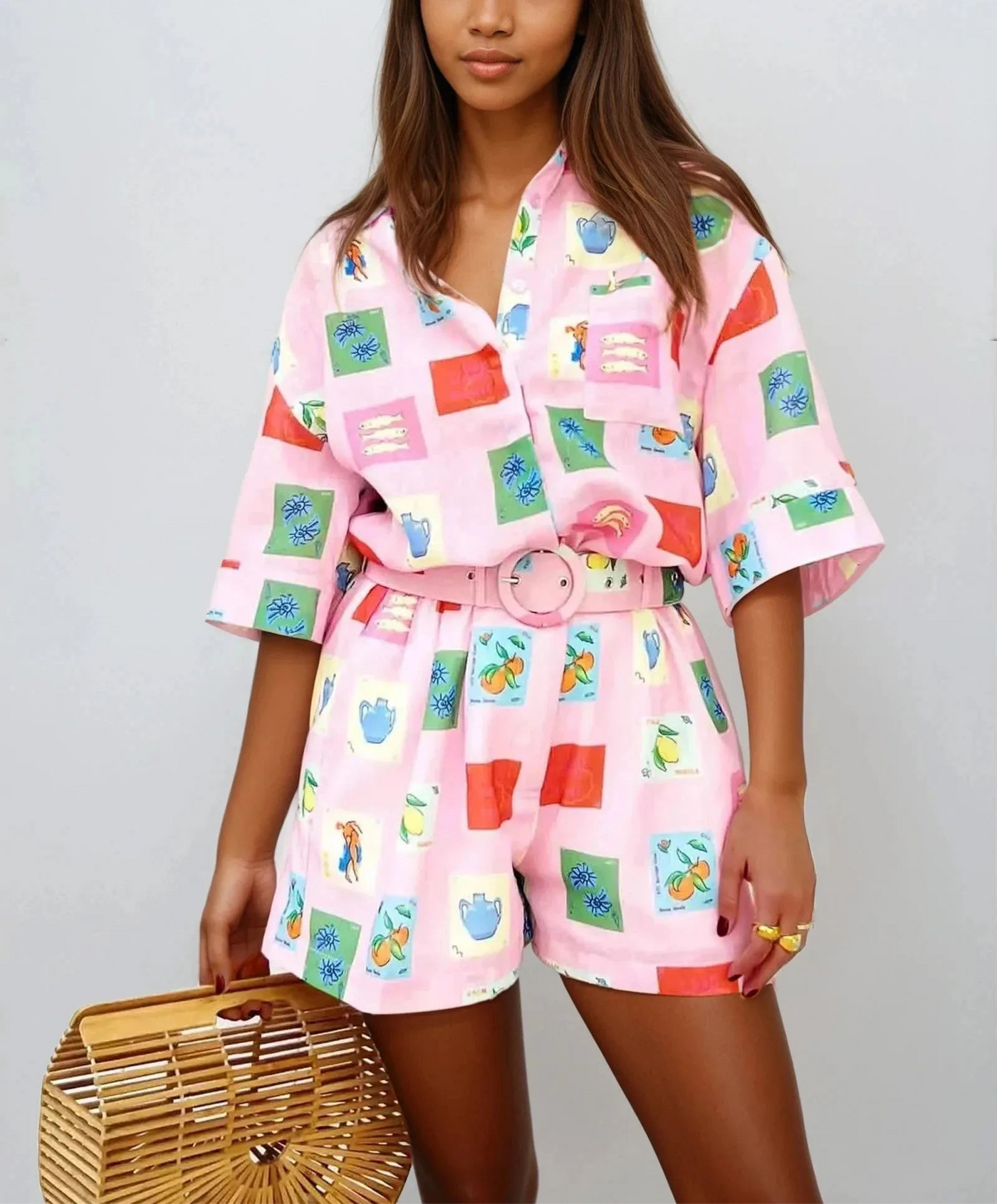 Livia Pink Print Set