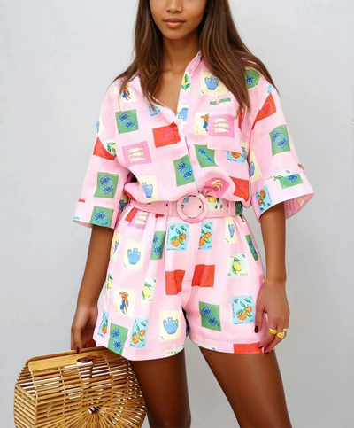 Livia Pink Print Set