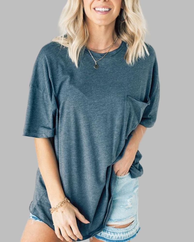 AIMEA - Raw Edge Boxy Tee