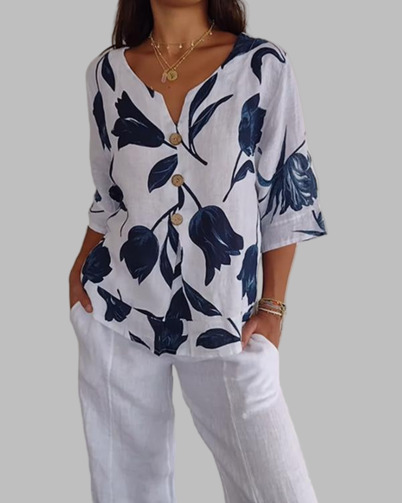 Elisa - Casual cotton shirt