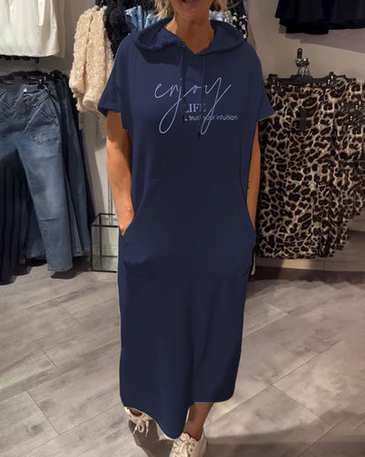 SHEILA | LONG DRESS WITH HOOD
