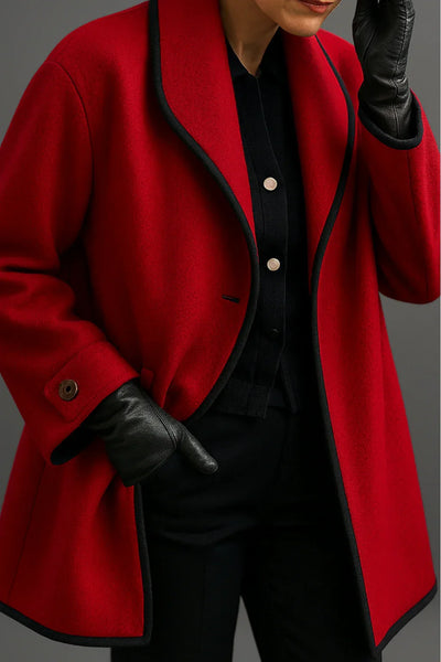 Synthia | Long Shawl Collar Coat