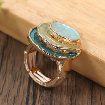 SHANA | ELEGANT BOHO TRIPLE-LAYER RING