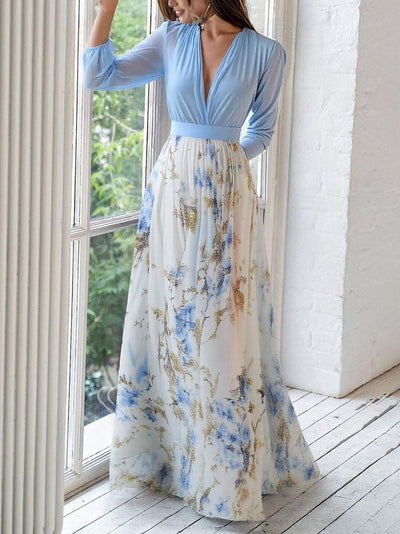Clara | Stunning Floral Print Maxi Dress