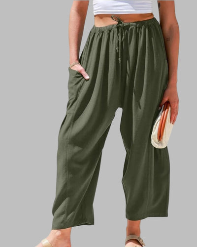 SIBANA - WIDE LEG LINEN PANTS