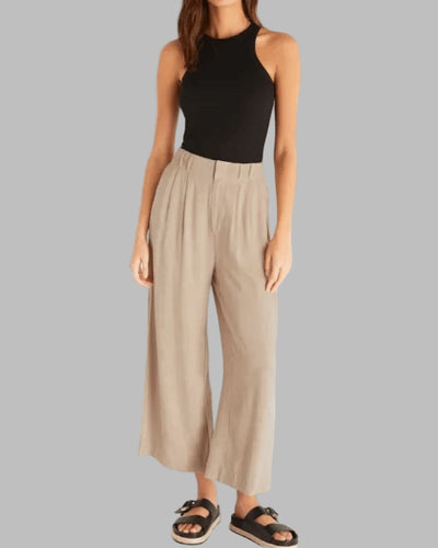 DEILA - CASUAL WIDE LEG TROUSERS