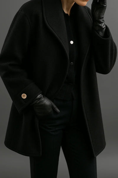 Synthia | Long Shawl Collar Coat