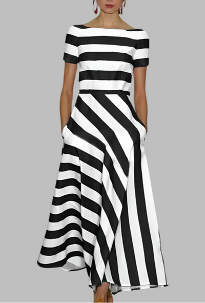 BELLA |  CLASSIC STRIPED MAXI DRESS