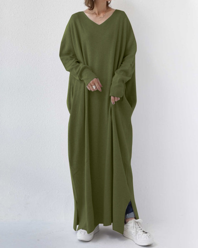 Sofia | Elegant Winter Maxi Dress for Women with Long Sleeves
