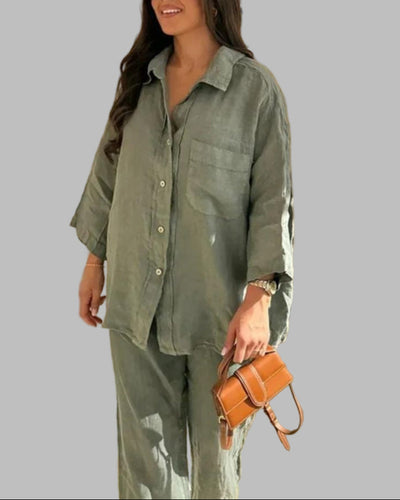 ADIRA - LINEN CO-ORD SET