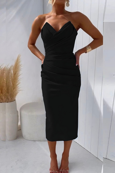 WISTERIA | STYLISH STRAPLESS DRESS