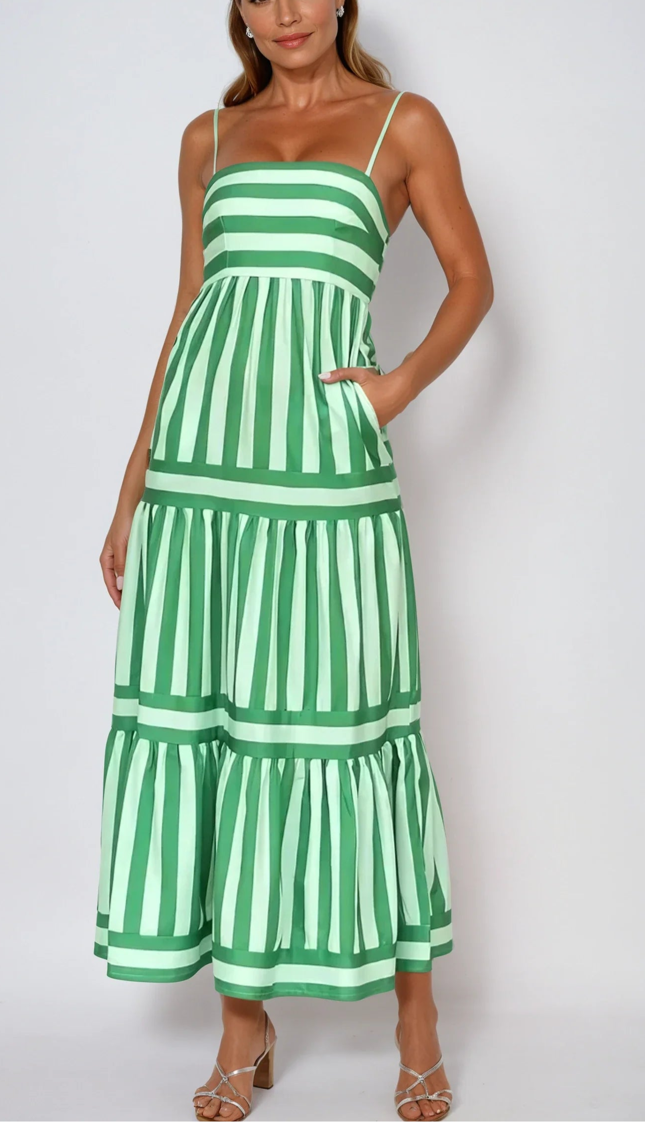 The Timeless Striped Midi Dress