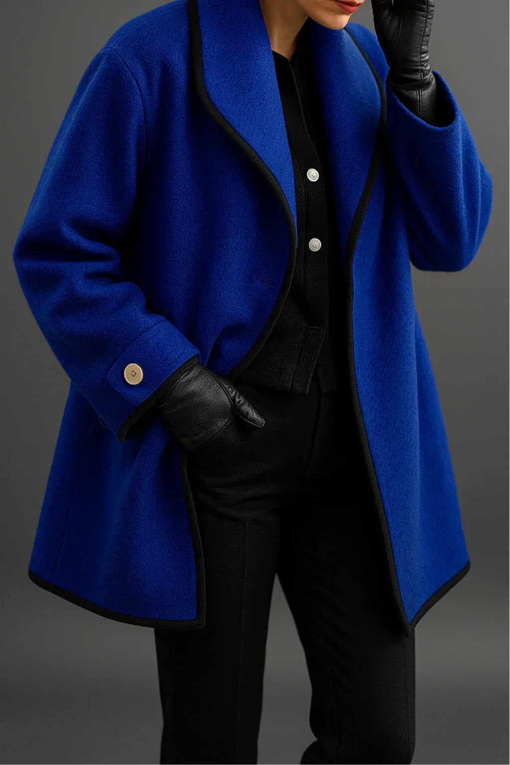 Synthia | Long Shawl Collar Coat