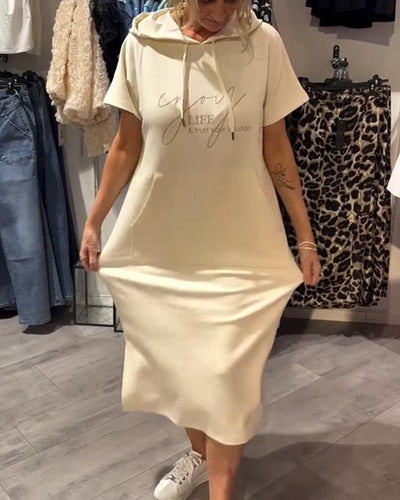 SHEILA | LONG DRESS WITH HOOD