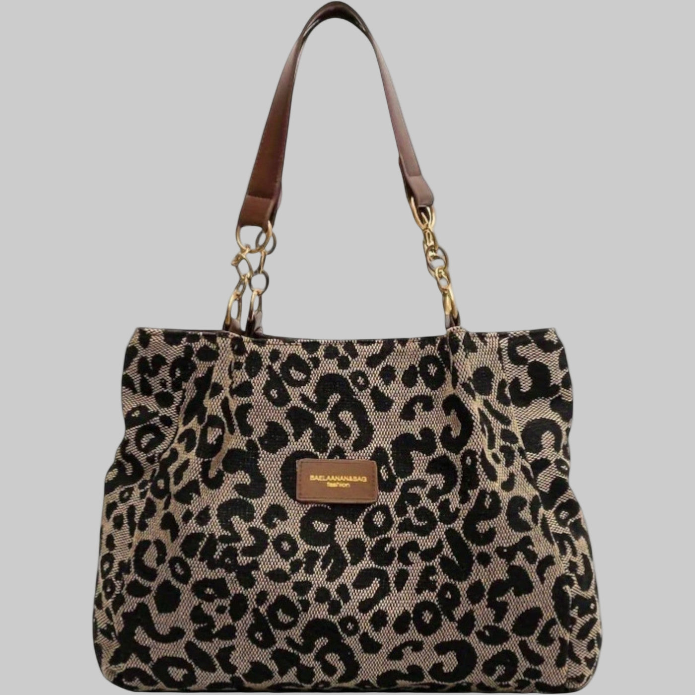 Valery | Large bag with elegant leopard print