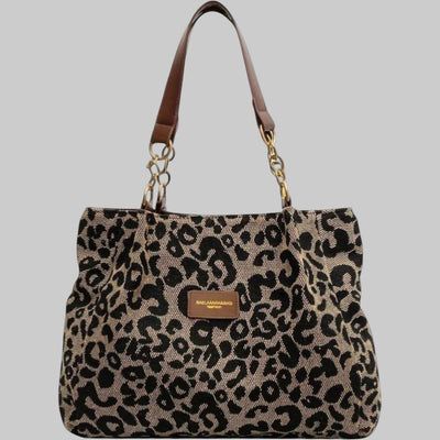 Valery | Large bag with elegant leopard print