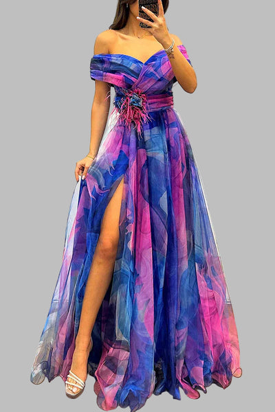 DANICA | ELEGANT OFF SHOULDER MAXI DRESS