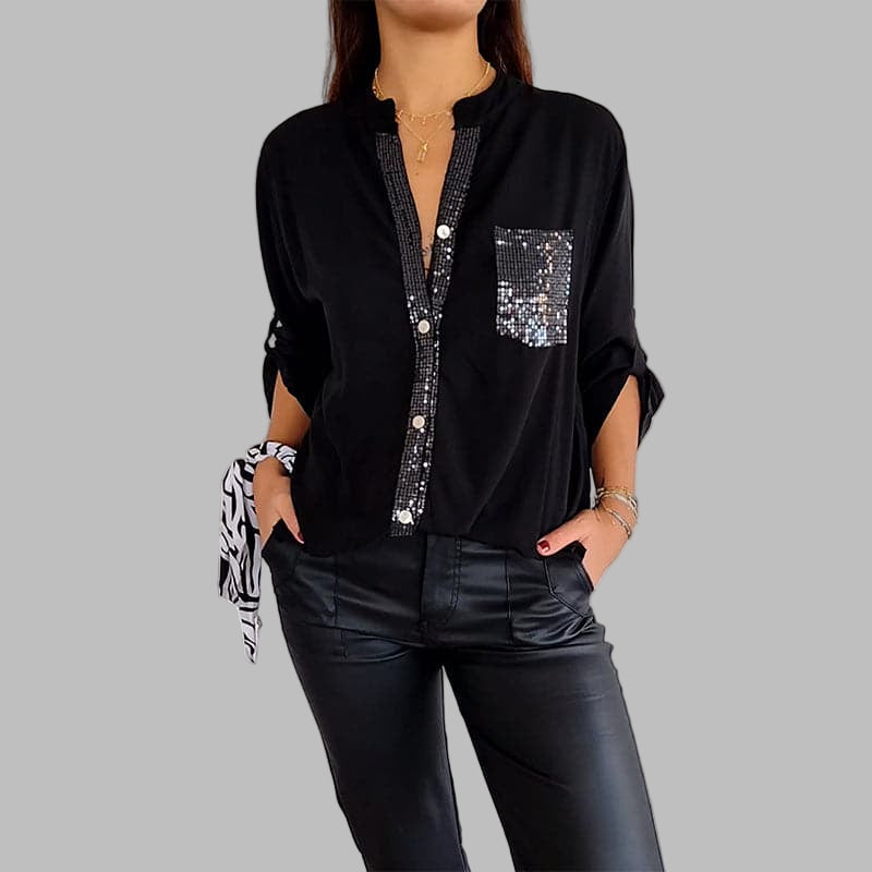 DANICA™ -  Sequin Detailed Blouse