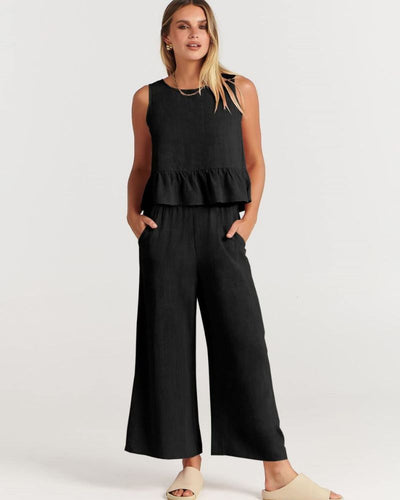 VALERINA - Casual Linen 2 Piece Set