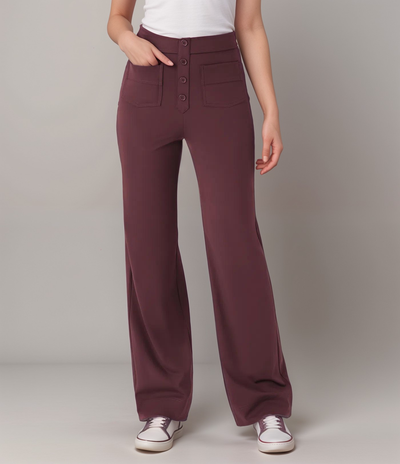 Elsa | High-waisted trousers with elastic
