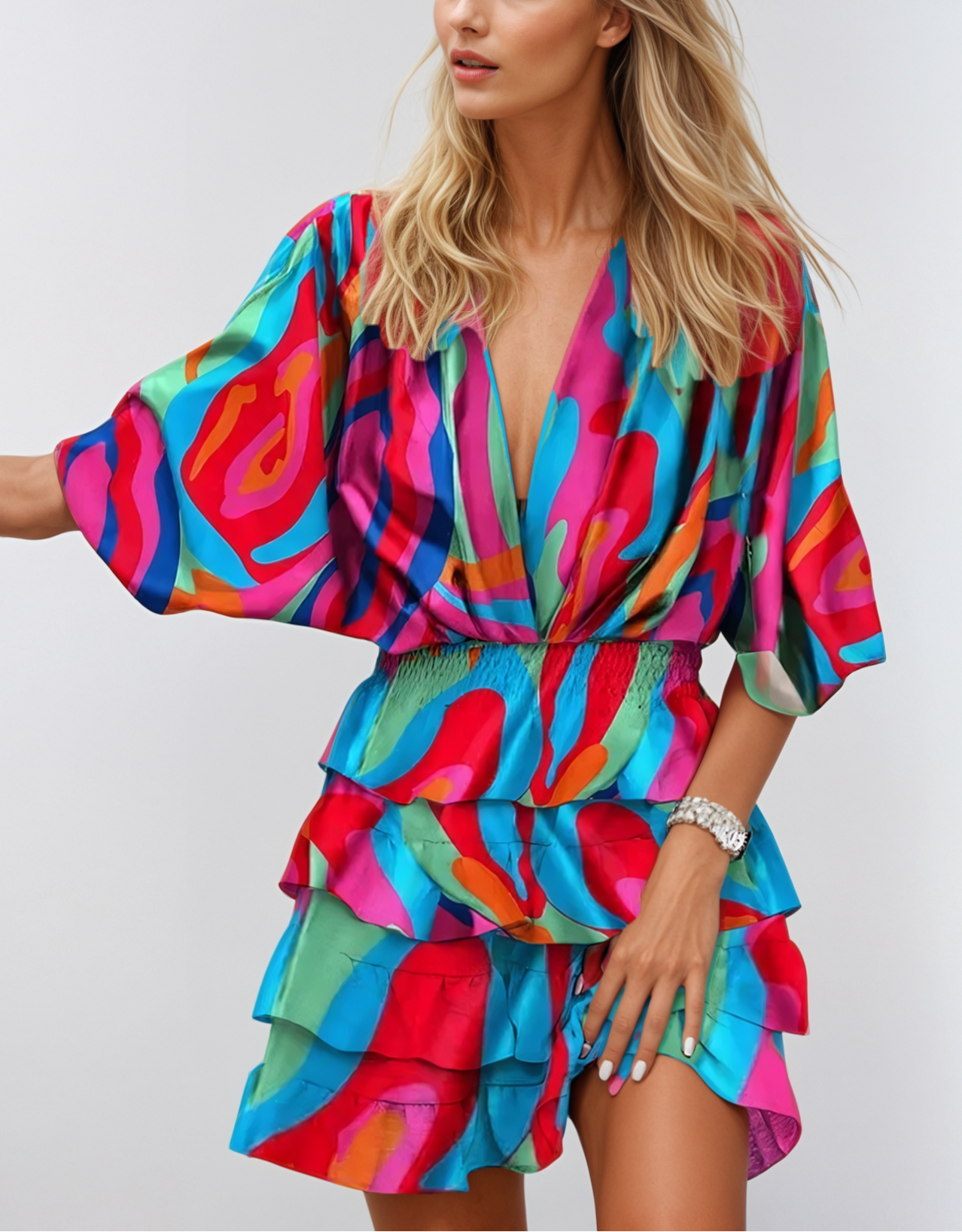 The Bold & Playful Ruffle Mini Dress