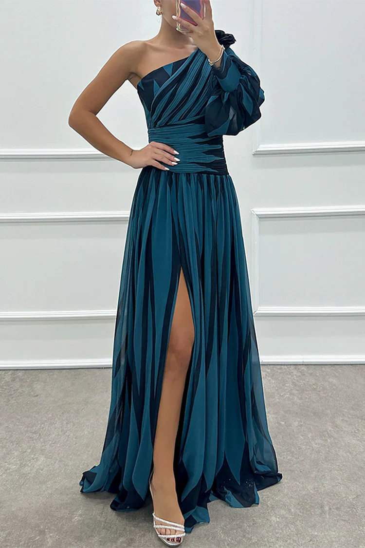 PHOEBE | ONE SHOULDER MAXI DRESS