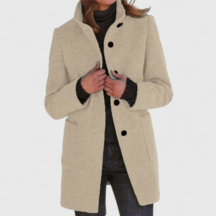 Samantha – Classic wool blend coat