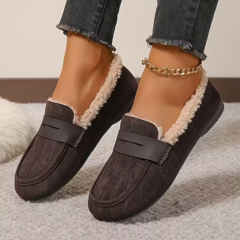 Magda - Winter Fleece-Lined Moccasins