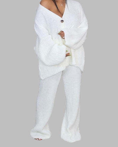 DILESA - Knitted Cardigan & Pants Set