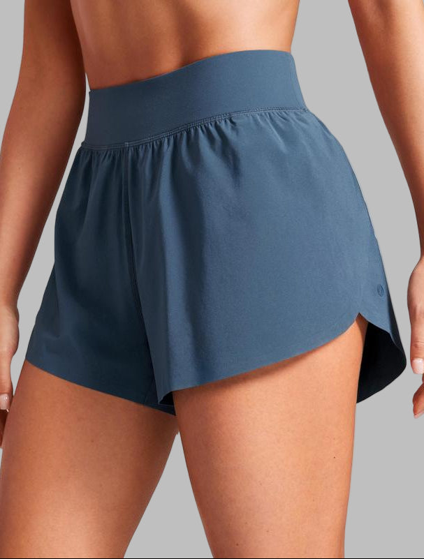 ALABI™ – Comfy High-Waist Split Hem Shorts