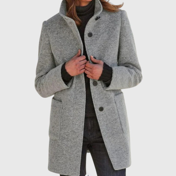 Samantha – Classic wool blend coat