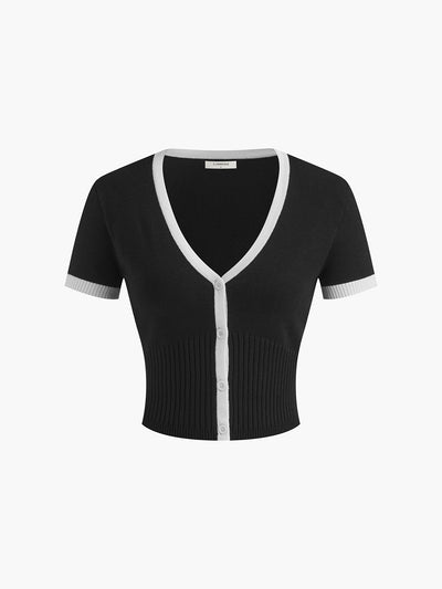 Monaco | Minimalism Contrast Trim Skirt Set