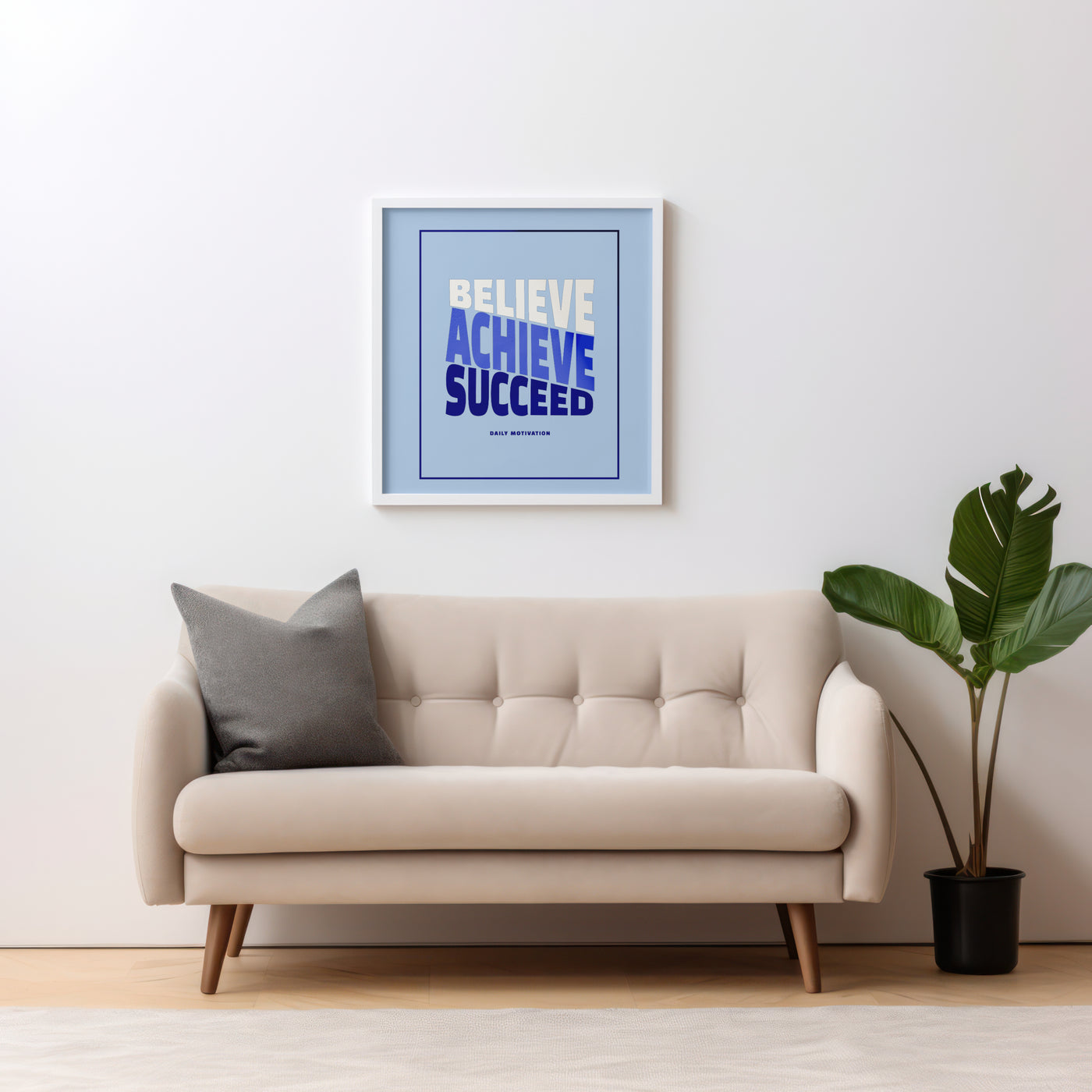Printable Motivational Digital Wall Art - Succeed