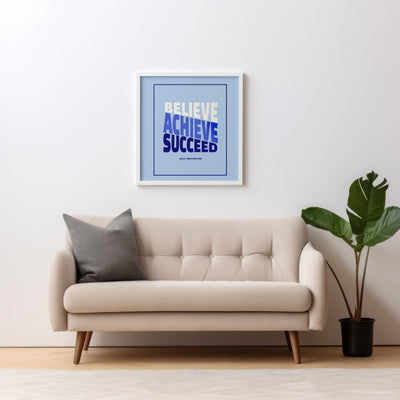 Printable Motivational Digital Wall Art - Succeed