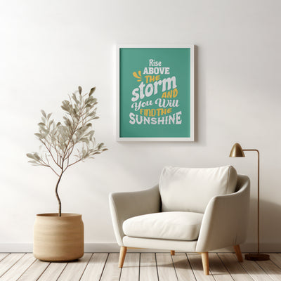 Printable Motivational Digital Wall Art - Storm