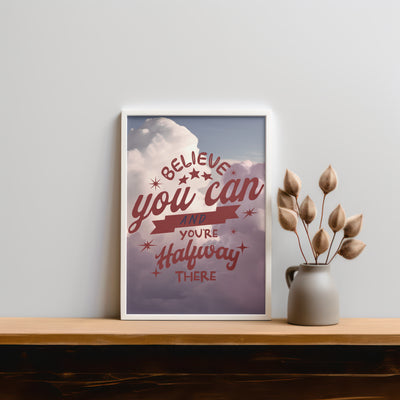Printable Motivational Digital Wall Art - Clouds