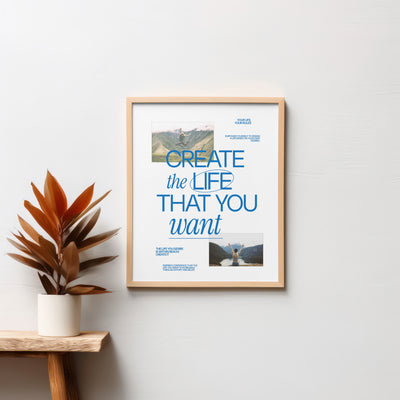 Printable Motivational Digital Wall Art - Create Life