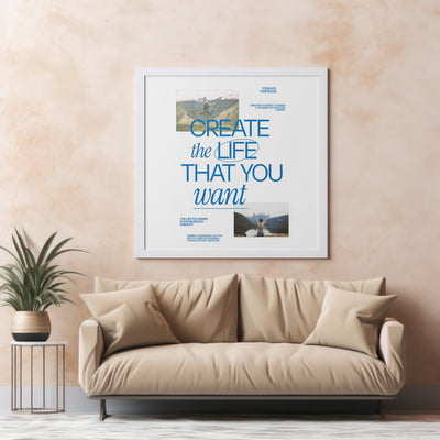 Printable Motivational Digital Wall Art - Create Life