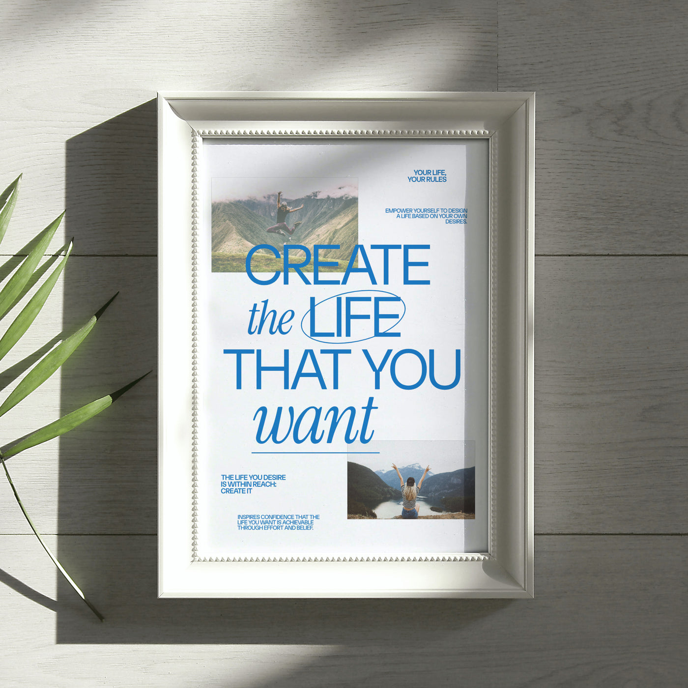 Printable Motivational Digital Wall Art - Create Life