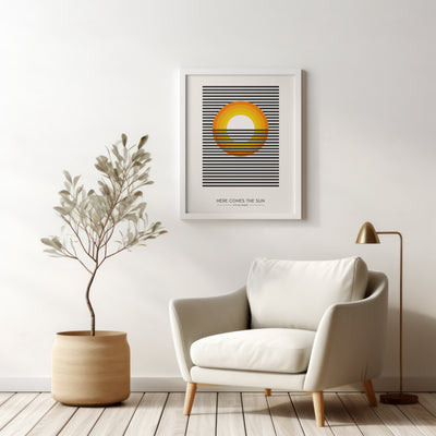 Printable Modern Digital Wall Art  - Here Comes Sun