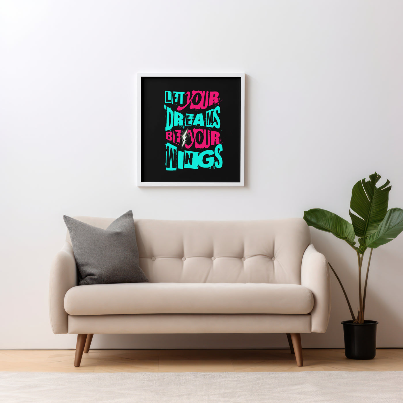 Printable Motivational Digital Wall Art - Wings
