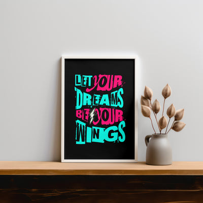 Printable Motivational Digital Wall Art - Wings